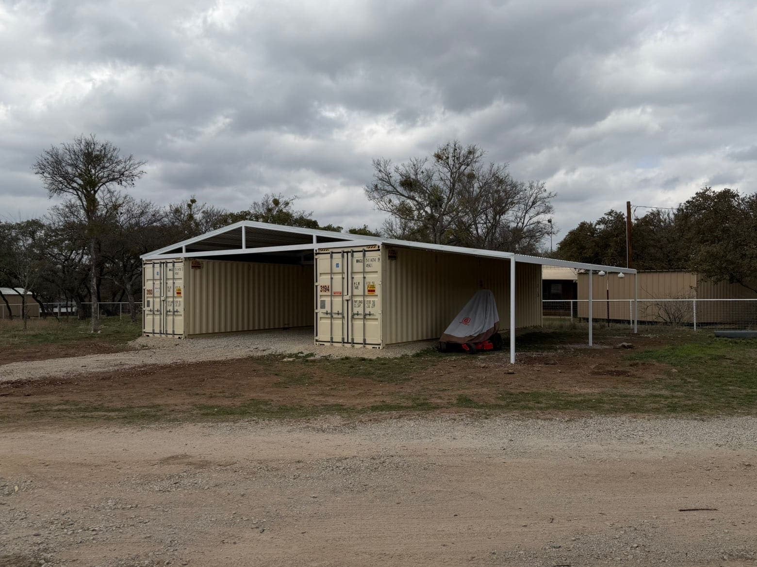 Completed metal storage cover project