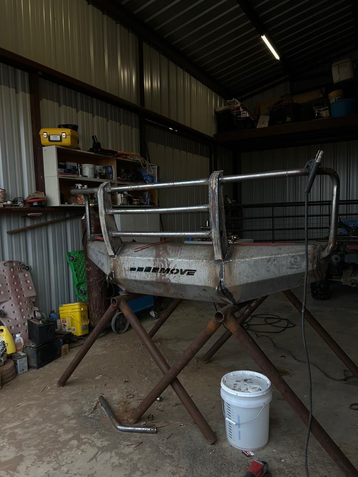 Custom fabricated metal truck bumper and accessories